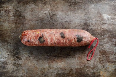 Saucisson à cuire truffé (3%) et pistaché