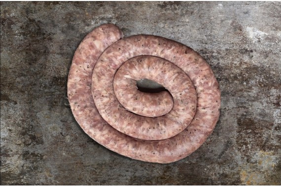Saucisse de veau aux olives