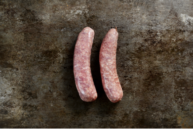 Saucisse de veau aux olives